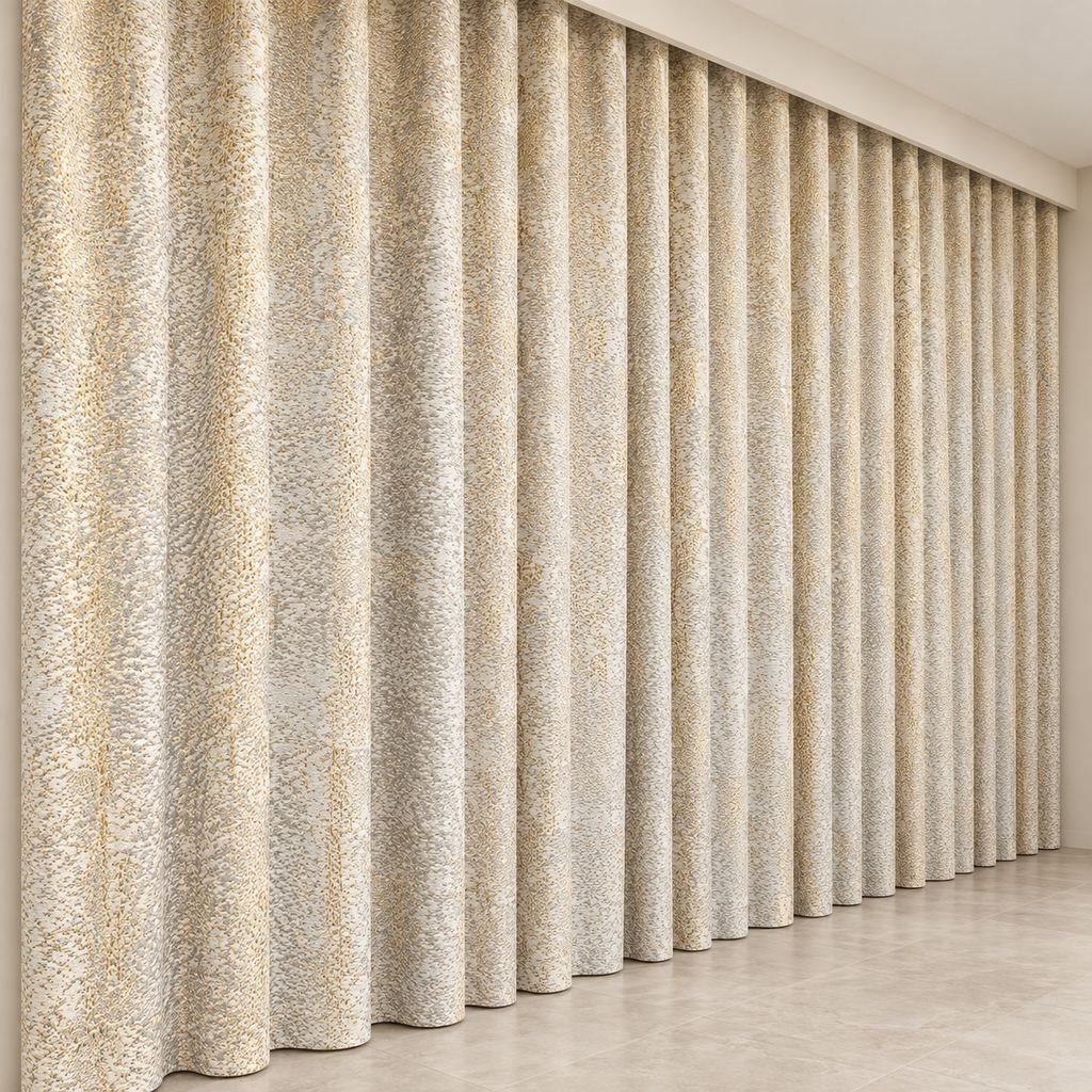 marble-effect-jacquard-heavy-curtains ستائر قماش جاكار فاخرة بتأثير رخامي مموج وفصال ويفي مودرن - الصورة 1