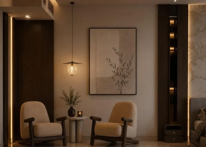 خدمة تصميم وديكور صالون